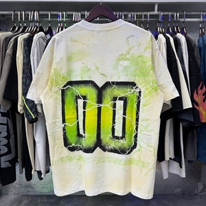 Dropshipping Top Quality 100% Cotton <b>Men's</b> T-shirts Designer Custom Heavyweight Hot Diamond <b>Animal</b> Print Street Wear Majestik T- - Product Image 2