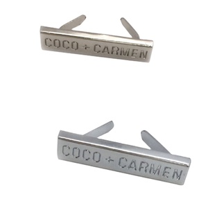 Placa de metal de latón antigua personalizada para mujer, bolso, monedero, placa de metal - Product Image 2