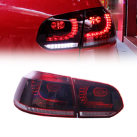Luces Traseras LED para Automóviles, Lámpara Trasera con DRL+Freno+Reversa+Intermitentes para VW GOLF 6 R20 2010-2013