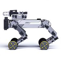 Robot Perro TEPPKOBOT XGO-mini3W con IA, 15DOF, Modo de Locomoción Dual, Ruedas y Patas, Omnidireccional, Control de Postura 6D