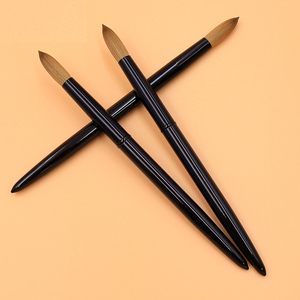 Lujo negro 100% Kolinsky Hair Gel Nair Art Brush Set <span class=keywords><strong>mejor</strong></span> calidad Kolinsky acrílico <span class=keywords><strong>uñas</strong></span> cepillo <span class=keywords><strong>para</strong></span> manicura en polvo diseño - Product Image 4
