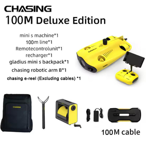 Robot <span class=keywords><strong>sous</strong></span>-<span class=keywords><strong>marin</strong></span> haute qualité CHASING <span class=keywords><strong>MINI</strong></span> S 100m, 5 thrusters, ROV télécommandé pour la plongée, drone de chasse - Product Image 1