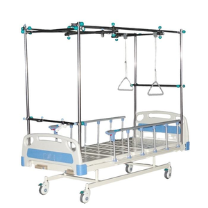 Hôpital 2 manivelle manuel orthopédique Traction cadre hauteur réglable clinique lit médical - Product Image 1