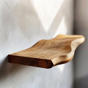 Étagère ondulée en <span class=keywords><strong>bois</strong></span> courbé de style européen Étagère murale flottante en <span class=keywords><strong>bois</strong></span> massif Étagère en <span class=keywords><strong>bois</strong></span> <span class=keywords><strong>flotté</strong></span> Étagère pour salon Articles divers - Product Image 2