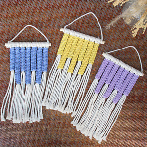 Kit de tissage DIY fait main, style bohème transfrontalier, <span class=keywords><strong>tapisserie</strong></span> tressée colorée, décoration murale créative pour la maison, fibre de polyester - Product Image 5