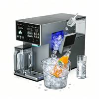 Distributeur d'eau de bureau avec machine à glaçons, eau chaude et froide, affichage des données TDS, grande production de glaçons, usage domestique et commercial, OEM disponible