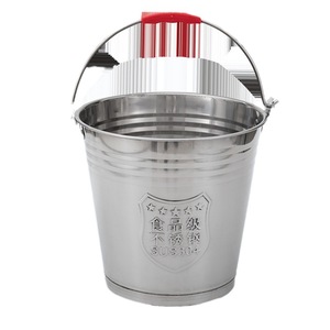 Stainless Steel Bucket 304 Food Grade 12L With Handle For Camping And Kitchen Use - Product Image 1