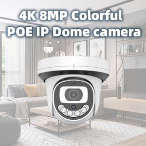 4k 8MP HD IP Dome PoE máy ảnh ánh sáng IR-CUT tầm nhìn ban đêm đầy màu sắc CCTV An Ninh H264 hai cách âm thanh P2P máy ảnh - Product Image 2