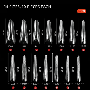 Pegatinas de guía personalizadas para uñas, moldes duales para extensión rápida de uñas postizas con caja - Product Image 3