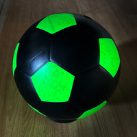JYMINGDE Ballon de football personnalisé avec éclairage à DEL phosphorescent, taille 4 5 pour cadeaux sportifs
