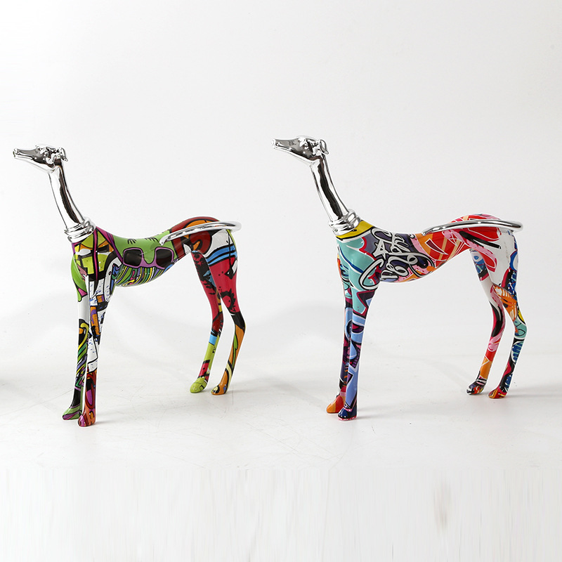 在庫あり 即出荷可 創造ティッシュボックス犬の 彫刻 現代のホーム 動物 の 装飾 品の デスク トップ 樹脂 家 具 Fucoa Cl