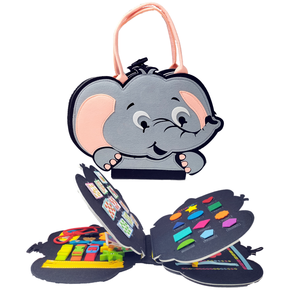 Nuevo Juguete Educativo de Rompecabezas para Niños Pequeños, Forma de Animal, <span class=keywords><strong>Elefante</strong></span>, Fieltro No Tejido, Tablero de Actividades, Aprobado por CE-UKCA-Reach-CPC, <span class=keywords><strong>Libro</strong></span> Sensorial Silencioso para - Product Image 1