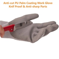 Gants de sécurité personnalisables par sérigraphie et transfert thermique, SNELL EN388 Niveau C, HPPE, paume enduite de PU, pour travaux de construction