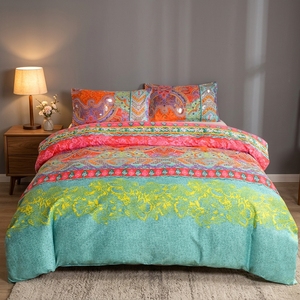 Juego de Ropa de Cama Moderna para Adultos, Estampada, para Todas las Estaciones, 100% Poliéster, Cubrecama, Fundas de Almohada, 200 Hilos, Personalizable - Product Image 1