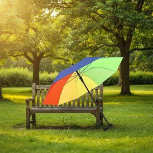 23 Inch Factory Price Strong and Durable <b>Windproof</b> Adjustable Walking Stick <b>Umbrella</b> for Old Man - Product Image 5