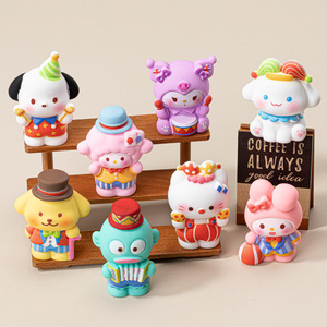 Figuras de Resina Temáticas de Circo y Parque de Atracciones, Adornos Coleccionables de Dibujos Animados, Llaveros DIY, Accesorios para Bolsas Sorpresa, Decoración de Escritorio - Product Image 1