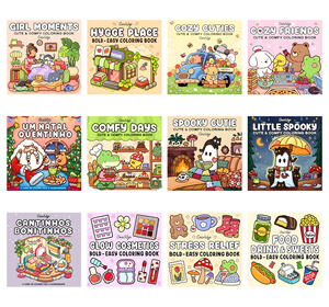 Bespoke ít ma quái Màu cuốn sách phim hoạt hình ma thiết kế bìa mềm tùy chỉnh màu cuốn sách cho những người yêu thích nghệ thuật cứu trợ sản phẩm - Product Image 6