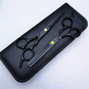 Tijeras profesionales de acero inoxidable para adelgazar el cabello, 6 pulgadas, mango largo, cabeza recta, para uso estético - Product Image 3