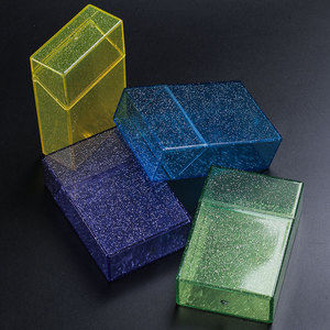 Caja de plástico gruesa, caja brillante, contenedor portátil, caja para fumadores, regalo - Product Image 5