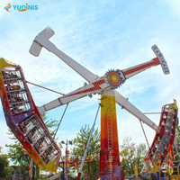 Attractions de fête foraine à prix d'usine, grandes manèges de parc d'attractions extérieur, jeux pour adultes, manèges Kamikaze palpitants à vendre