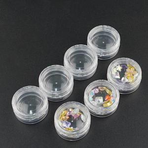 Acrylic Rõ Ràng Container Bead Khoang Nhựa Rỗng Jar BX014 Cho Trang Trí Móng Tay Và <span class=keywords><strong>Glitter</strong></span> Bead Lưu Trữ Hộp - Product Image 3