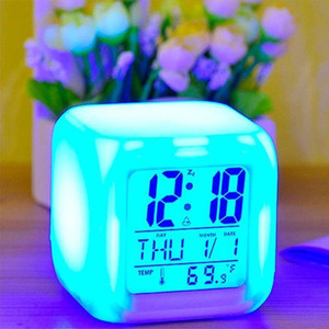2025 Popular LED Digital <strong>Desk</strong> Alarm <strong>Clock</strong> with Wireless Charger Quartz Movement Traditional Design Sublimation Blank Table <strong>Clock</strong> - Product Image 4