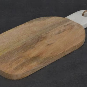 Tabla de Queso de Madera de Acacia Hecha a Mano en India, Juego de Tablas de Cortar, Productos de Bambú, Cocina Hecha a Mano en India - Product Image 4