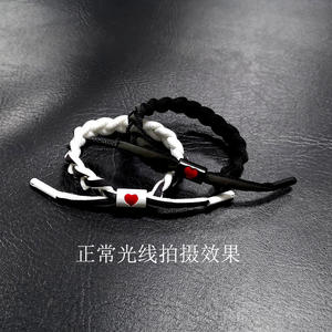 Modische Holografische Reflektierende Kinder-Schmuckarmbänder mit Klassischen Geometrischen Legierungs-Anhängern, Handgewebte Freundschaftsgeschenk-Armbänder - Product Image 5