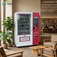Máquina Expendedora Inteligente de Snacks, Refrigerada, Combinada, para Bebidas y Alimentos, con Pago por Tarjeta de Crédito/Monedas/Efectivo/NFC/Móvil
