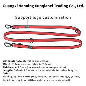 LOGO personalizable multifuncional ajustable manos libres cuerpo cruzado correr doble hebilla correas para perros mascota caminar comercio exterior - Product Image 3