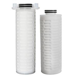 Componente de filtro plisado de fluoruro de polivinilideno de larga vida útil puro 0.10um para filtración de alcohol - Product Image 1