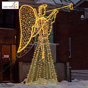 Grande décoration de Noël extérieure 2027, ange lumineux pour jardin - Product Image 6