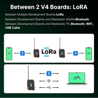 Module LoRa V4 ESP32-S3+SX1262, batterie 3000 mAh avec boîtier, 28 dBm, prend en charge le GPS solaire, compatible avec Meshtastic et LoRaWAN
