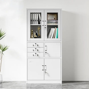 スチールファイリングキャビネットとボールト3引き出しスチールファイルスチールキャビネットメーカー4ドアファイルキャビネット - Product Image 5