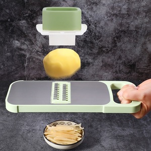 Ustensiles de cuisine en gros : Coupe-légumes multifonctionnel en acier inoxydable, râpe à pommes de terre, trancheuse à légumes ondulée - Product Image 6