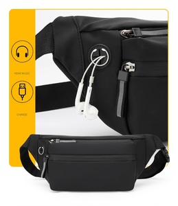 Nuovo stile sport all'aria aperta multifunzionale, grande capacità doppia cerniera marsupi borse a tracolla borse a tracolla, cintura borsa per gli uomini - Product Image 5