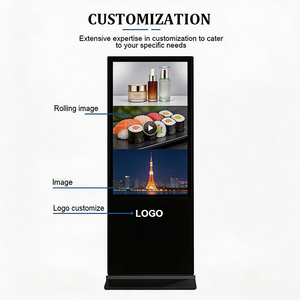 Écran publicitaire LCD double face intérieur/extérieur de 55 pouces avec capteur de lumière intelligent Android/<span class=keywords><strong>Windows</strong></span> OEM SDK - Product Image 2