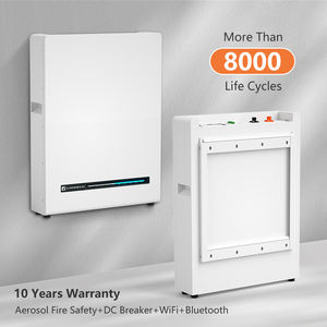 Disyuntor de CC 10Kwh 15Kwh Power Wall Litio <span class=keywords><strong>Soler</strong></span> Caja de batería 48V 200Ah 51,2 V Lifepo4 Batería de litio 40Kw 30Kw 20Kw 10Kw Hogar - Product Image 2