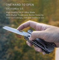 GHK Pince multi-outils pliante 16 en 1 pour la survie d'urgence en plein air avec gros ciseaux et tournevis Petite quantité minimale de commande personnalisable OEM