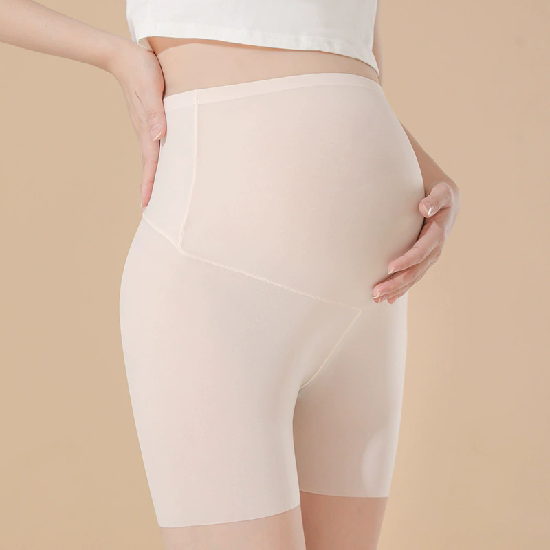 High-Waist Seamless Maternity Boyshort (633): back view showing seat and thigh coverage