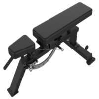 Banc plat multifonctionnel Équipement de musculation professionnel pour des besoins d'entraînement polyvalents Réglable Haut de gamme Fitness