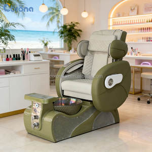 Sillón de Pedicura Eléctrico Reclinable y Cómodo para Salón de Belleza, con Función de Masaje y Lavabo - Product Image 1