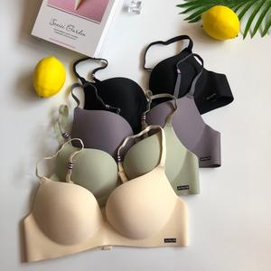 <span class=keywords><strong>Sport</strong></span> in stile britannico in tinta unita un pezzo unico biancheria intima senza cuciture <span class=keywords><strong>per</strong></span> donne che si riuniscono senza anelli in acciaio reggiseno - Product Image 3