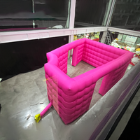 Cabine photo gonflable personnalisée avec éclairage LED, étanche, durable, installation facile, couleur et taille personnalisables