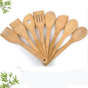 Ustensiles de cuisine en bambou, le meilleur cadeau! Ustensile de cuisine, kit accessoires - Product Image 1