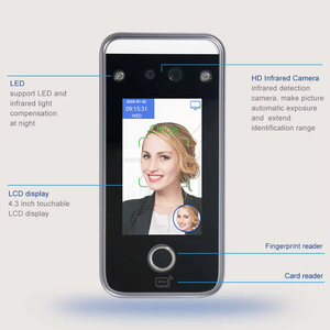 Lecteur de codes QR dynamiques, reconnaissance faciale biométrique, machine de pointage des présences par empreintes digitales, contrôleur d'accès aux portes avec logiciel SDK gratuit - Product Image 4