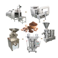 Ligne de traitement des fèves de cacao à petite échelle, ligne de production de cacao, machine à fabriquer de la poudre de cacao
