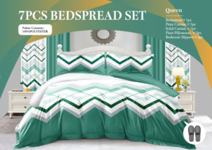 ODM/OEM Polyester 3PCs/5PCs/8pcs/10pcs/11pcs/13pcs/15pcs/24pcs/30pcs nhà dệt may sâu tấm thiết lập in bedspread thiết lập - Product Image 5
