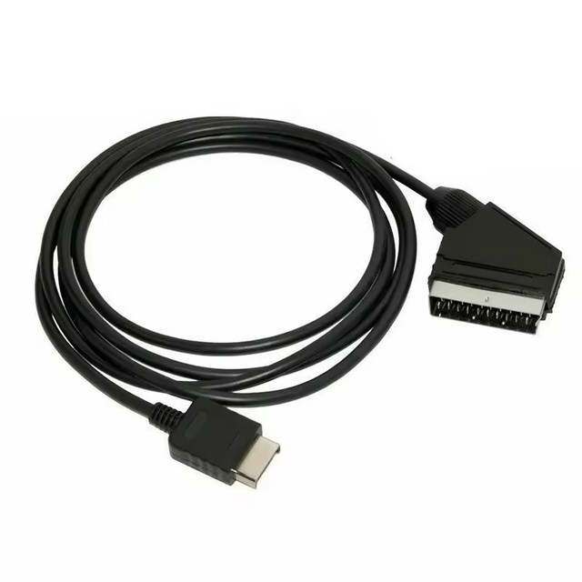 Replacement 1.8M RGB AV TV Scart Cable Lead for PS1 PS2 PS3 Connection Game Cord Wire for PAL/NTSC Console