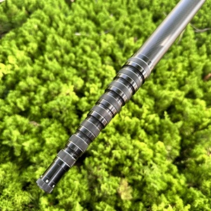 Marzo ad alta resistenza 100% puro prisma personalizzato in fibra di carbonio Gos Pole Total Station tubo telescopico di bloccaggio - Product Image 3